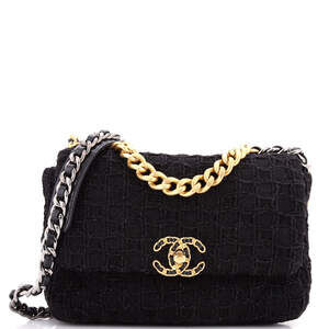 Chanel Medium 19 Flap Bag Quilted Tweed